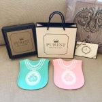 台灣【PUREST baby collection】凡爾賽玫瑰小公主-裝飾圍兜禮盒組